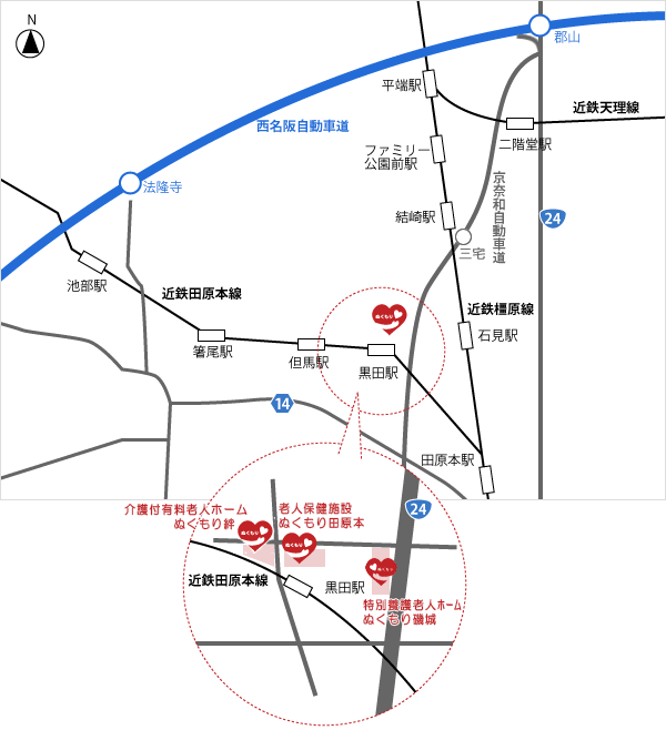 地図：田原本・磯城・絆